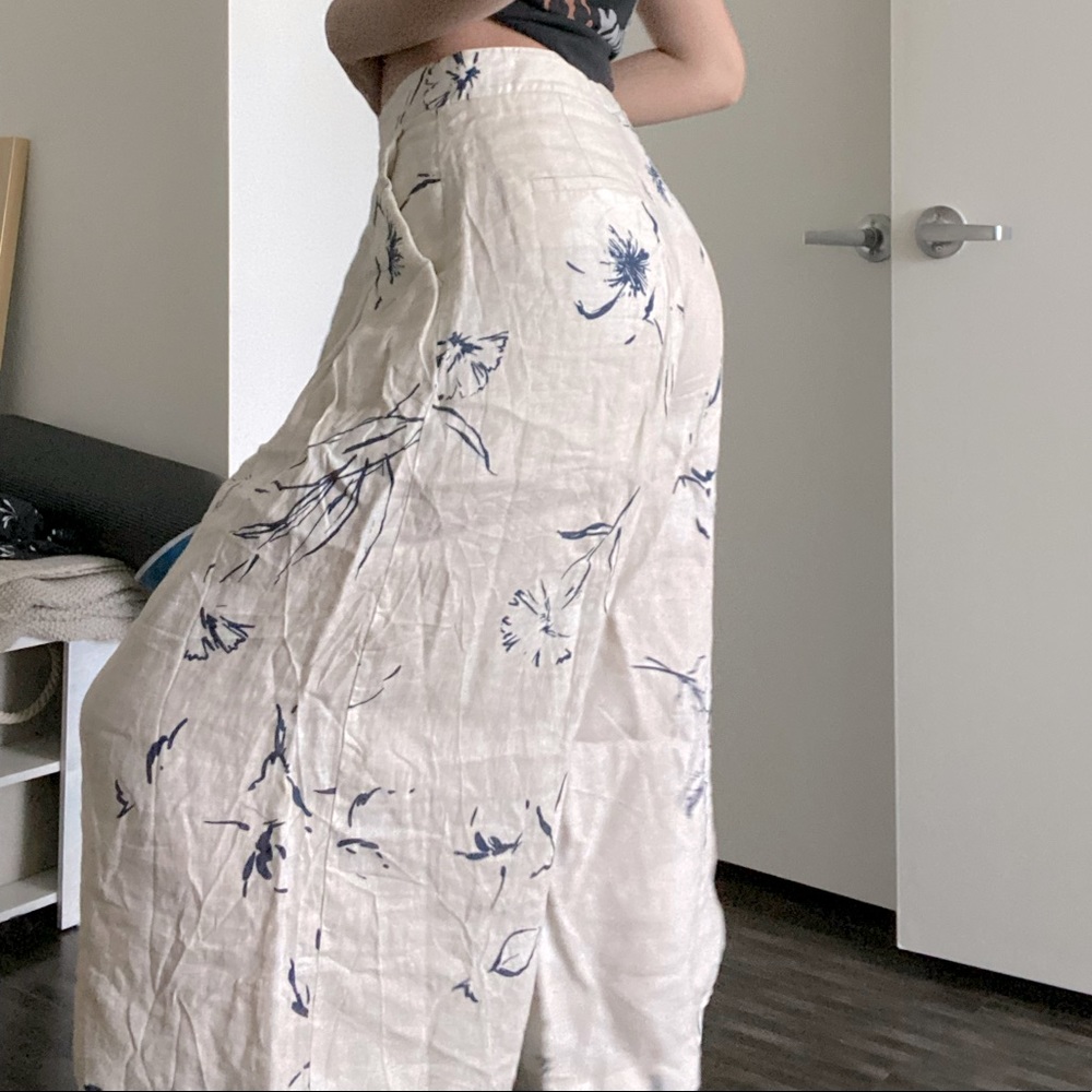 Massimo Dutti flowy linen pants